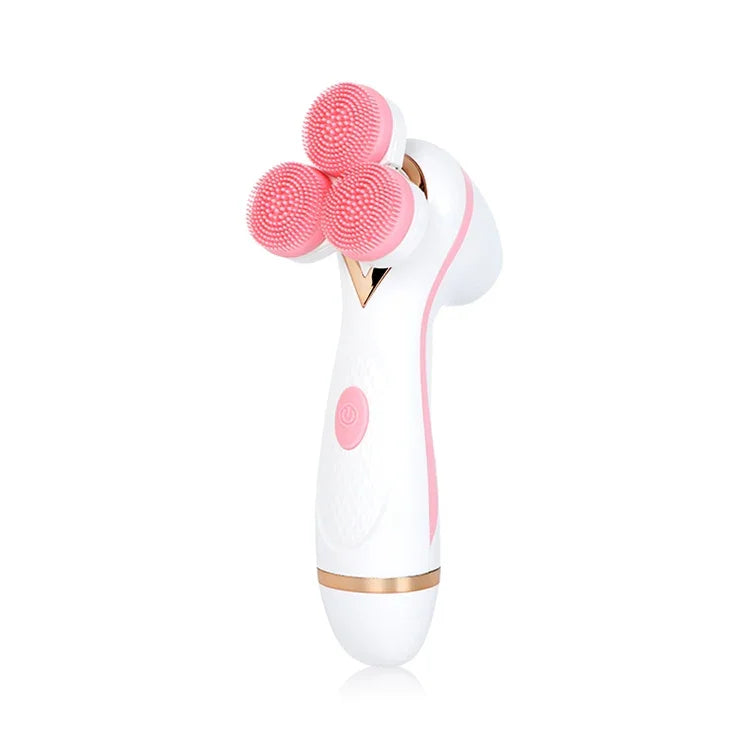 Máy rửa mặt chăm sóc da silicone sạc USB CNaier AE-878, AE-878 (hồng), AE-878 (xanh dương)
