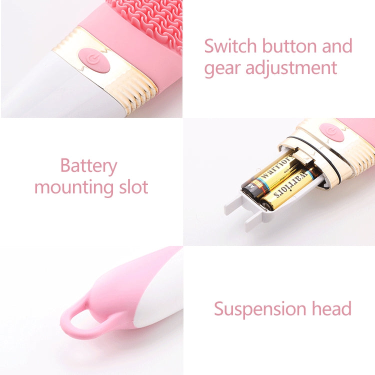 Bàn chải massage điện silicone chống thấm nước rung gia đình CNaier AE-8381