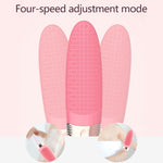 Bàn chải massage điện silicone chống thấm nước rung gia đình CNaier AE-8381
