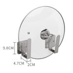Giá treo nắp nồi bếp gắn tường bằng thép không gỉ 304, giá đỡ nắp nồi