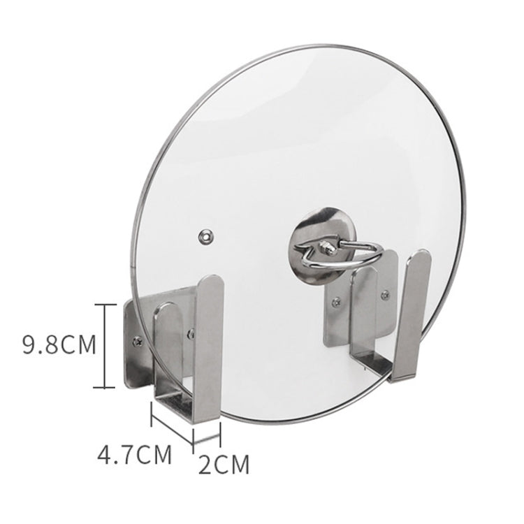 Giá treo nắp nồi bếp gắn tường bằng thép không gỉ 304, giá đỡ nắp nồi