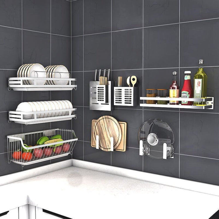 Giá treo nắp nồi bếp gắn tường bằng thép không gỉ 304, giá đỡ nắp nồi