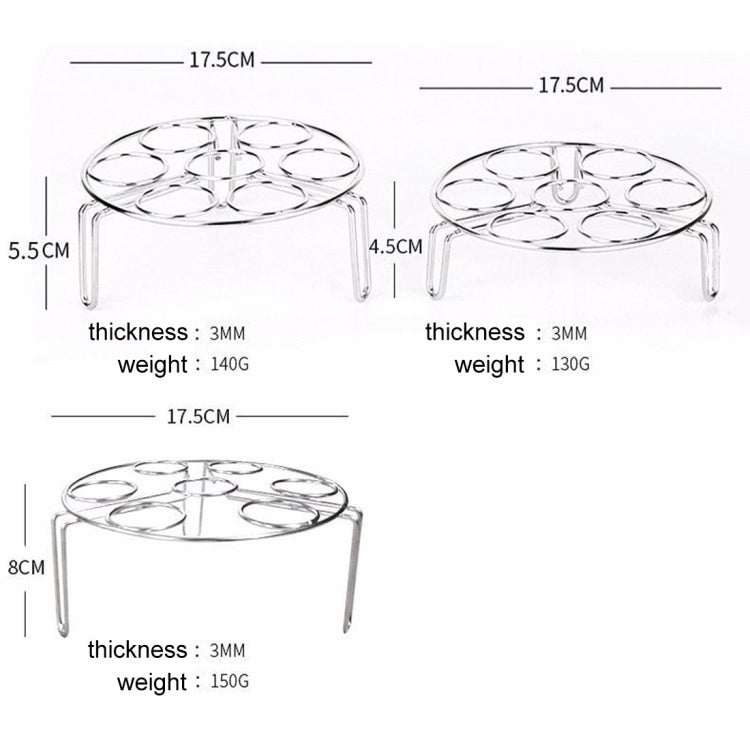 Giá hấp đựng trứng và rau củ cho nồi áp suất Instant Pot, đường kính: 17.5cm, chiều cao: 8cm, đường kính: 17.5cm, chiều cao: 8cm