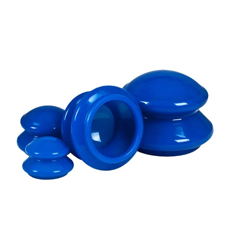 4 Cups / Set Health Care Body Massage Cupping Therapy Anti Cellulite Silicone Vacuum Cups