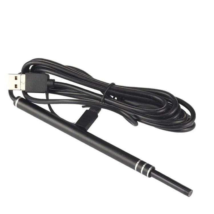 i96 3 trong 1 USB nội soi tai HD Camera 0.3MP, Muỗng tai quan sát cho điện thoại Android OTG & PC & MacBook, Dây dài 1.85m, 3 trong 1 Màu đen 0.3MP