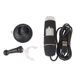 Kính hiển vi kỹ thuật số USB 2 trong 1 HD phóng đại 1600X cảm biến hình ảnh 0.3MP với 8 đèn LED & chân đế chuyên nghiệp, 1600X