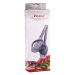 Dụng cụ nhà bếp đa năng di động cắt thực phẩm, trái cây, rau củ, trứng, nấm, kiwi, cà chua, chanh, dâu tây bằng thép không gỉ, bộ cắt trứng 3