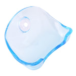 Giá đỡ dao cạo râu phòng tắm bằng cốc hút, giá treo dao cạo, móc treo tường, màu xanh trong suốt, giá đỡ dao cạo râu