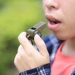 Còi cứu sinh đa chức năng mini 3 trong 1 ngoài trời cầm tay có la bàn và nhiệt kế, H3-1