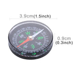 10 cái la bàn nhựa chỉ hướng thể thao ngoài trời cắm trại leo núi 40mm, giao màu ngẫu nhiên, 40mm