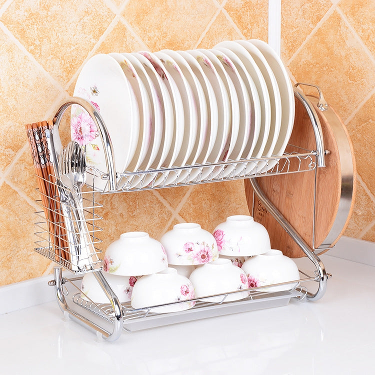Giá đỡ dao và thớt inox đa năng có đĩa đôi treo tường, giá đỡ dao và thớt