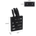 Giá treo dao nhà bếp bằng thép không gỉ gắn tường, giá đỡ dao