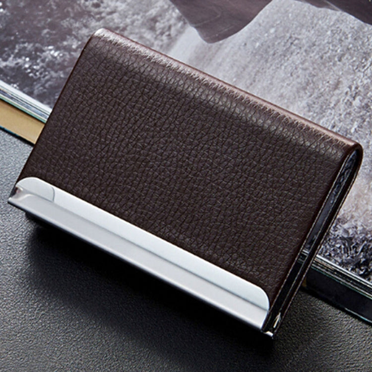 Hộp đựng thẻ danh thiếp, thẻ tín dụng, thẻ ID họa tiết Litchi