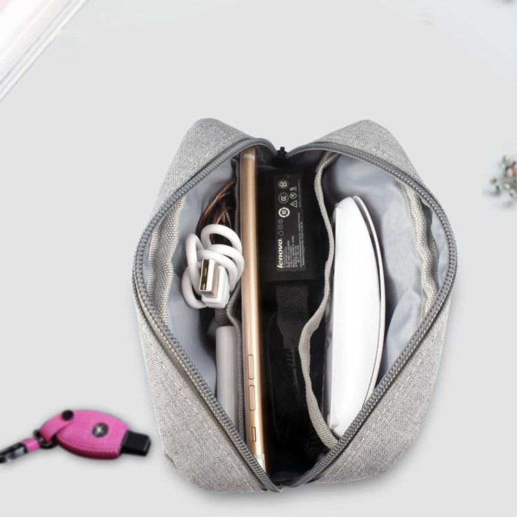 Túi Đựng Đa Năng Kỹ Thuật Số Đơn Giản Cho Điện Thoại, Pin Dự Phòng, USB, Tai Nghe, Cáp Dữ Liệu, Kích Thước Lớn: 23*11*5cm, Màu Đen, Màu Hồng, Màu Xám, Màu Xanh, DY01 23x11x5cm