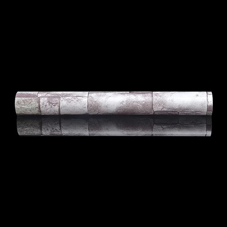 Giấy dán tường trang trí gạch đá 3D sáng tạo Qingshi cho phòng ngủ và phòng khách, cuộn giấy dán tường chống thấm nước, kích thước: 45 x 1000cm, Qingshi