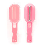 2 cái dao cạo vảy cá thiết yếu nhà bếp có nắp, 20x5.2cm màu hồng, 20x5.2cm màu xanh lá, 20x5.2cm màu xanh dương