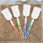 10 cái cọ cốc làm sạch có tay cầm tháo rời, cọ rửa cốc cho chai sữa thủy tinh / cốc cà phê / cốc thủy tinh, kích thước: 25.5x6cm, giao màu ngẫu nhiên, cọ cốc