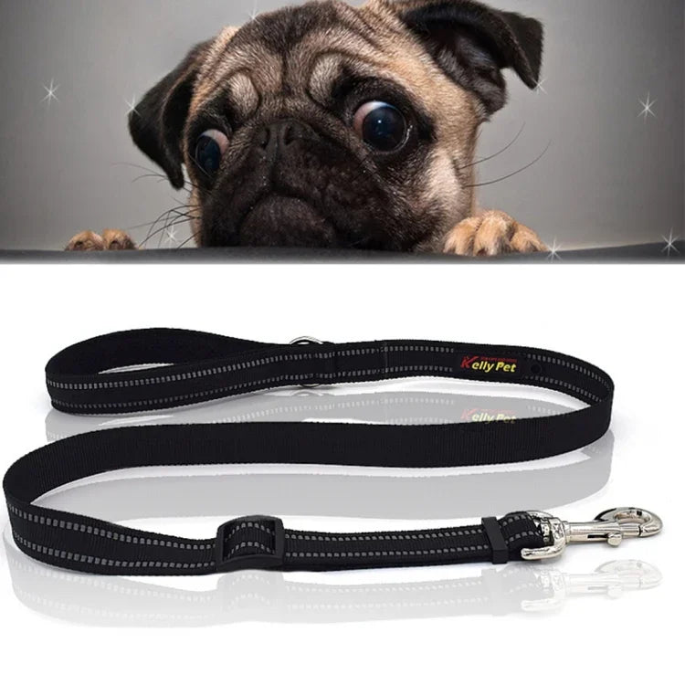 Dây dắt chó nylon phản quang ban đêm thoáng khí có tay cầm, Kích thước: M, Phạm vi điều chỉnh: 2.5*(100-140cm), Kích thước: M, Phạm vi điều chỉnh: 2.5*(100-140cm)