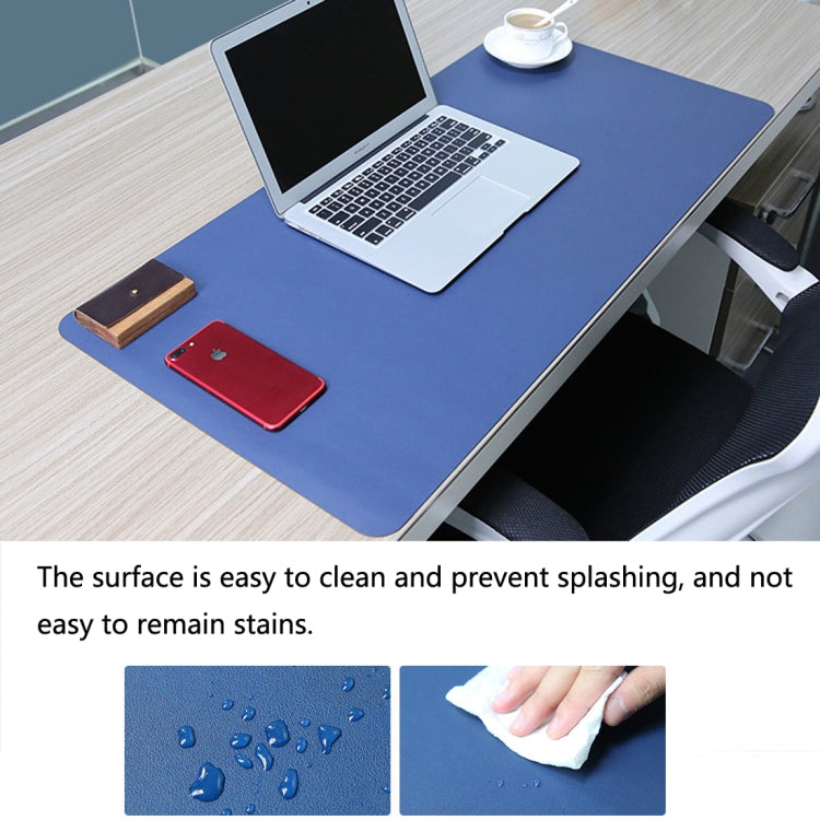 Miếng Lót Chuột Da PU Hai Mặt Đa Năng Cho Bàn Phím Bàn Làm Việc Máy Tính, Kích Thước: 120 x 60cm, Kích Thước: 120 x 60cm(Đen Đỏ), Kích Thước: 120 x 60cm, Kích Thước: 120 x 60cm(Xanh Lá + Bạc), Kích Thước: 120 x 60cm(Xanh Dương + Vàng)