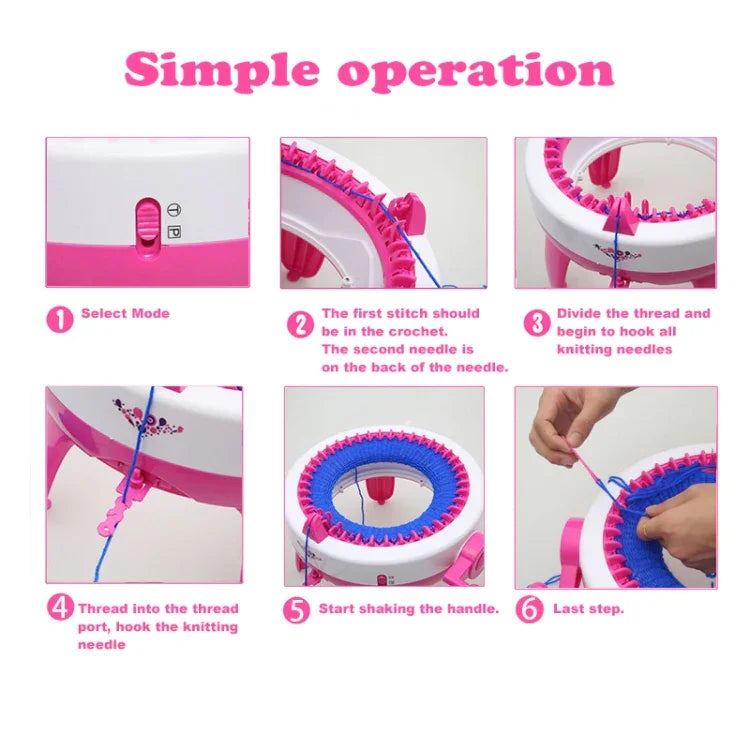 Máy đan trẻ em DIY 40 kim, đồ chơi đan cho trẻ em