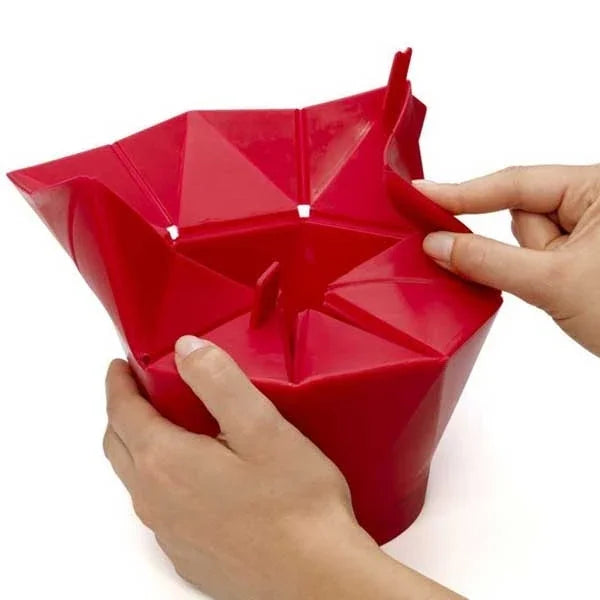 Bộ 2 dụng cụ làm bỏng ngô bằng silicone gấp gọn sáng tạo dùng cho lò vi sóng, silicone gấp gọn