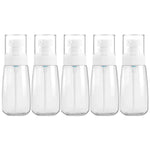 5 Cái Chai Nhựa Du Lịch Chống Rò Rỉ Phụ Kiện Du Lịch Di Động Chai Nhỏ, 60ml, 60ml