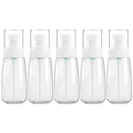 5 chai nhựa du lịch chống rò rỉ, phụ kiện du lịch nhỏ gọn, chai đựng nhỏ, 80ml, 80ml