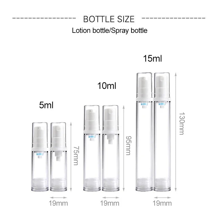 5 Cái Chai Xịt Nước Hoa Phun Sương Mịn Hút Chân Không Di Động, 5ml, 5ml