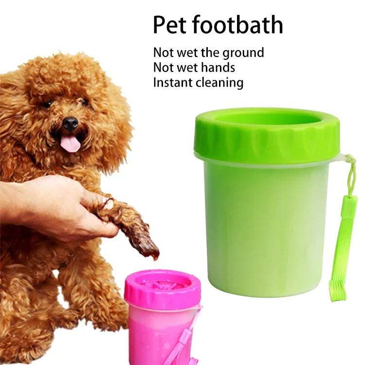 Sản phẩm sát trùng cho thú cưng Cốc rửa chân silicone Kích thước: S