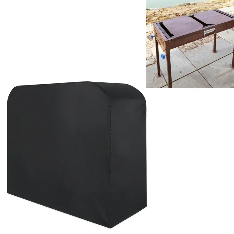 Bạt phủ bảo vệ chống UV, chống thấm nước, chống bụi bằng vải Oxford 210D gấp gọn cho bếp nướng BBQ ngoài trời dùng gas, than, điện, kích thước: 170*61*117cm (Màu đen)
