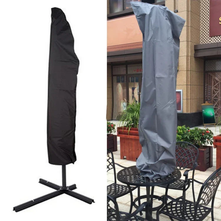 Vỏ bọc ô dù ngoài trời chống tia UV bằng vải Oxford 210D gấp gọn, kích thước: 57*48*25cm (màu đen)
