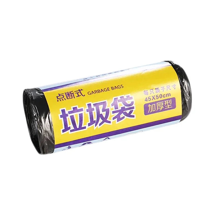 1 Cuộn túi rác gia đình dày màu sắc (30 cái mỗi cuộn), Giao màu ngẫu nhiên, Kích thước: 45*50cm, 1 Cuộn túi rác