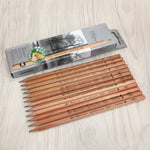 Bộ 12 bút chì gỗ vẽ, viết, phác thảo, đầu HB đã được chuốt sẵn