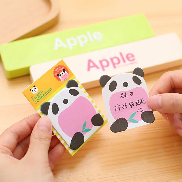 40 chiếc giấy nhớ tự dính hình động vật hoạt hình, giấy nhớ dán nhiều lần, đánh dấu sách, văn phòng phẩm trường học, giao kiểu ngẫu nhiên, giấy nhớ dán