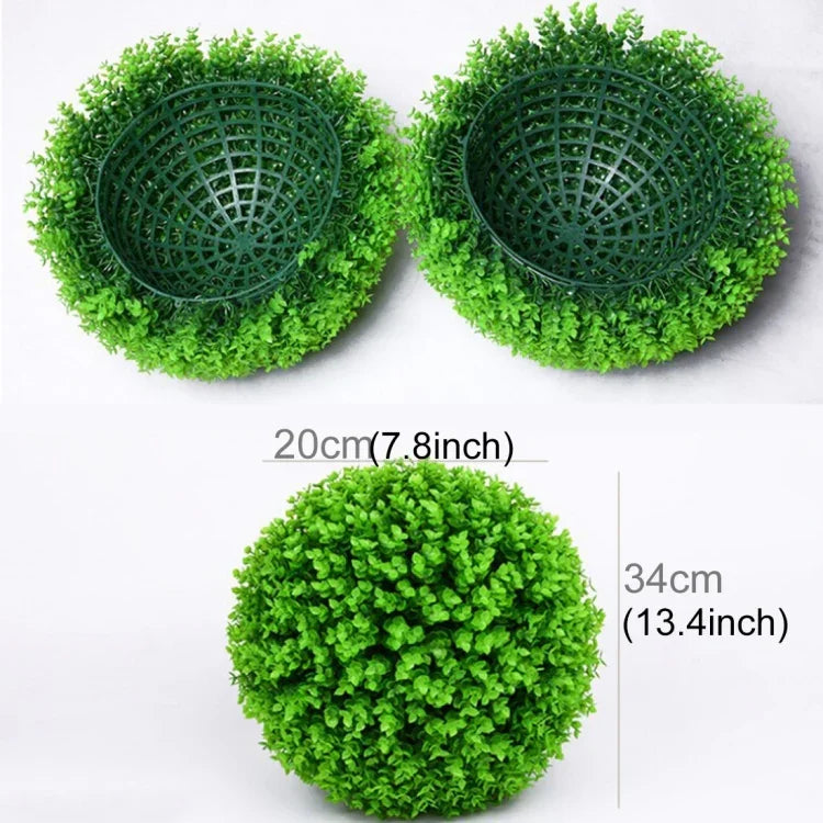 Bóng cây bạch đàn xanh nhân tạo Trang trí đám cưới sự kiện trong nhà ngoài trời Treo trang trí, Đường kính: 13,4 inch, 13,4 inch