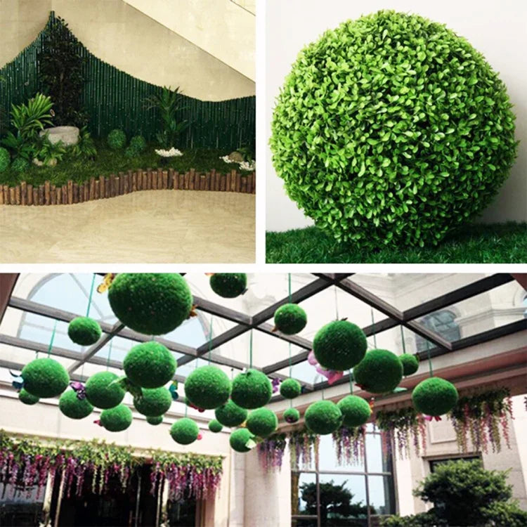 Bóng cây bạch đàn xanh nhân tạo Trang trí đám cưới sự kiện trong nhà ngoài trời Treo trang trí, Đường kính: 13,4 inch, 13,4 inch