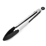 Kẹp thực phẩm chống trượt silicon 12 inch, kẹp bánh mì nướng BBQ, dụng cụ nhà bếp, màu đen 12 inch, màu đỏ 12 inch