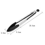 Kẹp thực phẩm chống trượt silicon 12 inch, kẹp bánh mì nướng BBQ, dụng cụ nhà bếp, màu đen 12 inch, màu đỏ 12 inch
