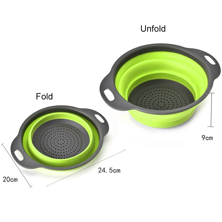 Giỏ lưu trữ rau củ quả gấp sáng tạo, S, Kích thước: 24.5*20*9cm, Kích thước: S