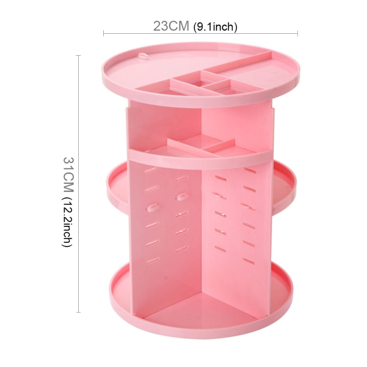 Hộp đựng mỹ phẩm xoay 360 độ đa chức năng, hộp lưu trữ thân thiện môi trường, kích thước: 23 x 31cm