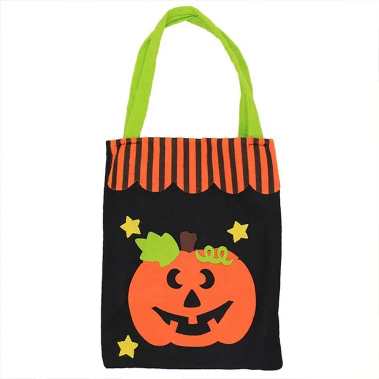 Túi xách quà kẹo hoạt hình sáng tạo trang trí Halloween cho trẻ em, giao kiểu ngẫu nhiên, túi kẹo hoạt hình