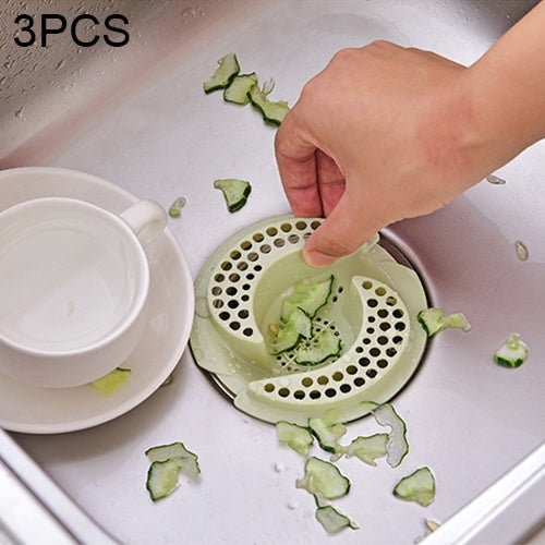 3 cái bộ lọc chống tắc bồn rửa bếp, nút chặn, bộ lọc, nắp thoát nước, nút chặn cống, kích thước: 11 x 3.9cm, giao màu ngẫu nhiên, nút chặn cống