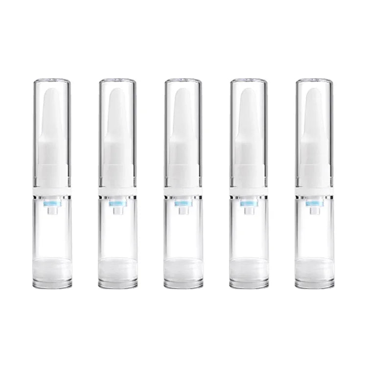 5 chai nhựa trong suốt rỗng có thể đổ lại, dung tích 5ml, 5ml