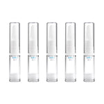 5 chai nhựa trong suốt rỗng có thể đổ lại, dung tích 5ml, 5ml