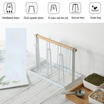 Iron Kitchen Cup Holder Drain Shelf