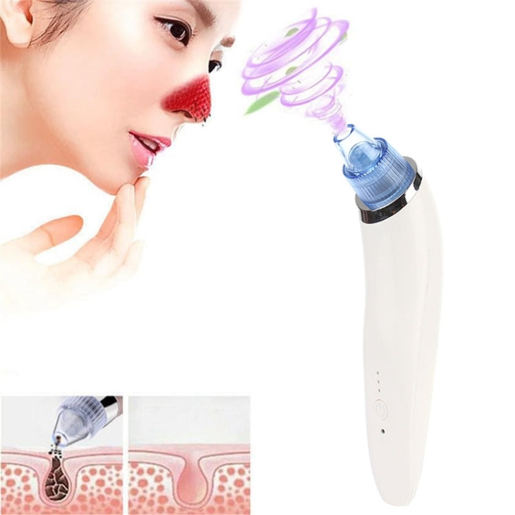 Máy hút mụn đa chức năng 5W 1A màu đen với bốn đầu dò