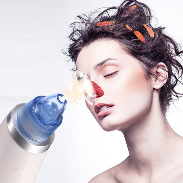 Máy hút mụn đa chức năng 5W 1A màu đen với bốn đầu dò