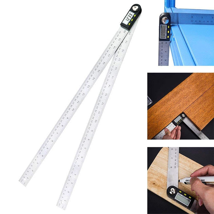 Thước đo góc kỹ thuật số, thước đo góc Protractor Goniometer, phạm vi đo: 500mm, thước 500mm