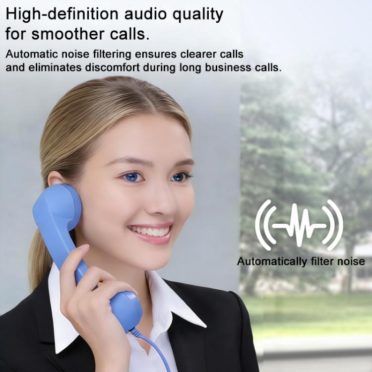Microphone cắm Type-C kiểu điện thoại cổ điển chống bức xạ, Type-C
