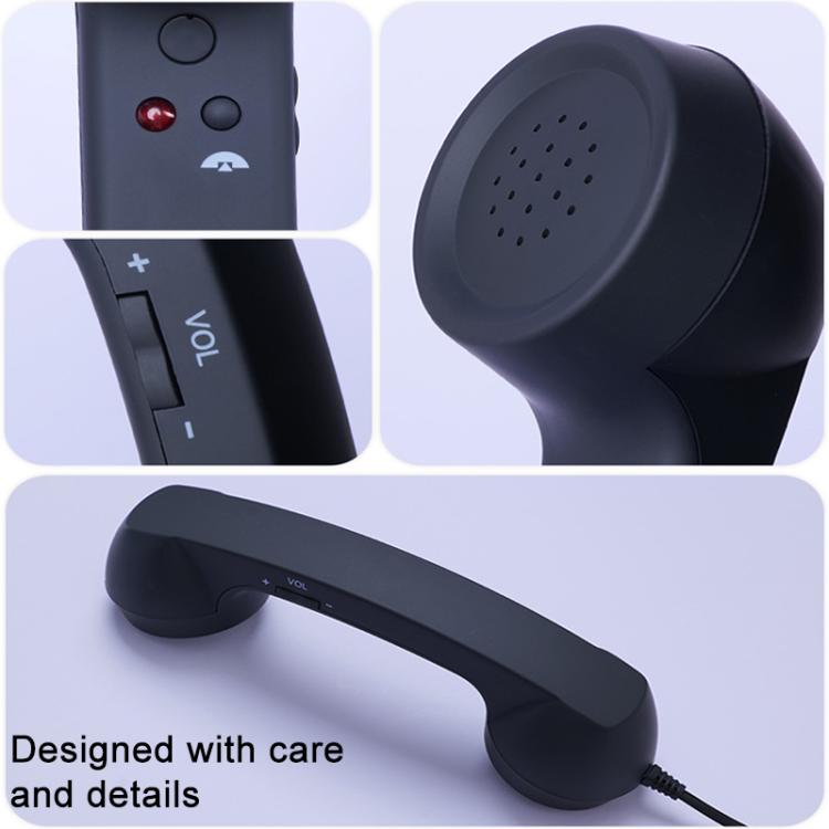 Microphone cắm Type-C kiểu điện thoại cổ điển chống bức xạ, Type-C